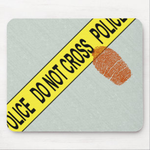Mousepad Cena de Crime Policial Bloco de Cena e Impressão M
