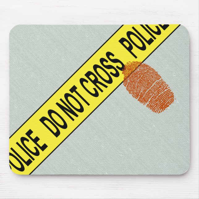 Mousepad Cena de Crime Policial Bloco de Cena e Impressão M (Frente)