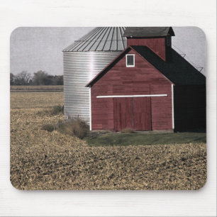 Mousepad Cena de Fazenda Rural Após Colheita
