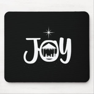 Mousepad Cena de Natal de Jesus Alegria Roupas de Natal Leg