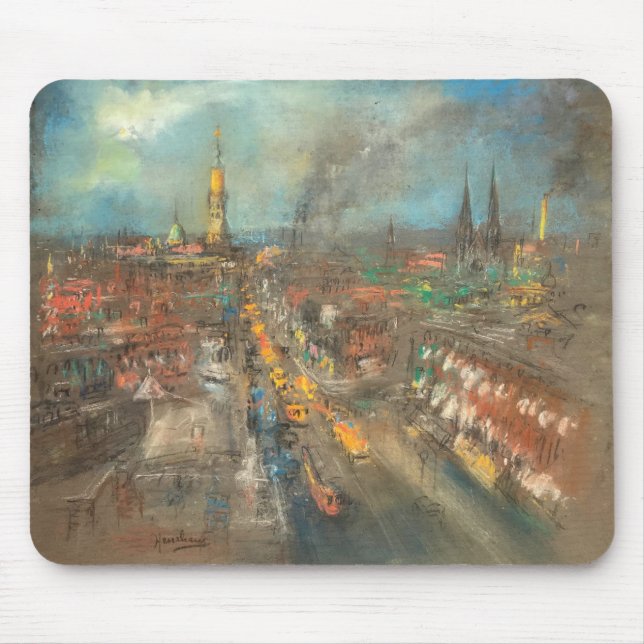 Mousepad Cena de Rua em Indianápolis (Indiana, EUA) (Frente)