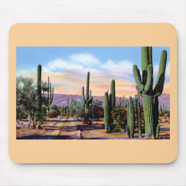 Mousepad Cena do deserto de Sonoran da arizona (Frente)