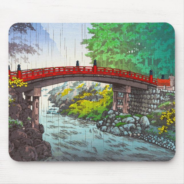 Mousepad cena japonesa Tsuchiya Koitsu Nikko Sacred Bridge (Frente)