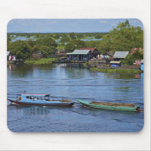 Mousepad Cena rural, Lago Tonle Sap, Siem Reap, Angkor,