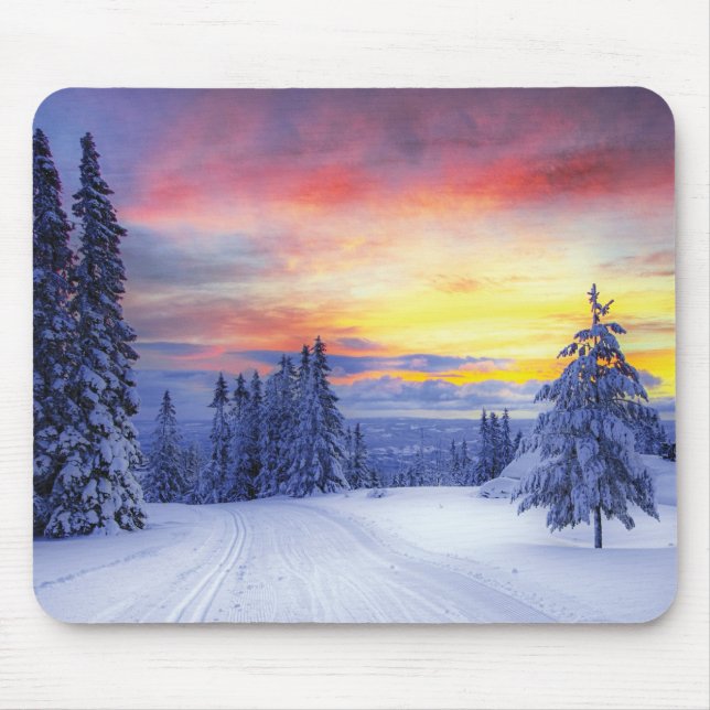 Mousepad Cenário de inverno (Frente)