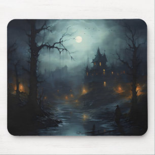 Mousepad Cenário de Terror de Fantasia Sombria