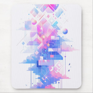 Mousepad Cenário Geométrico Sonhador do Céu