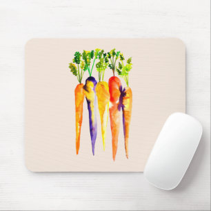 Mousepad Cenouras cegas de aquarela