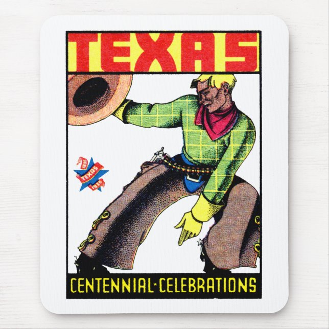 Mousepad Centenal do Texas 1936 (Frente)