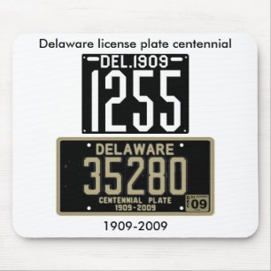 Mousepad Centennial da matrícula de Delaware