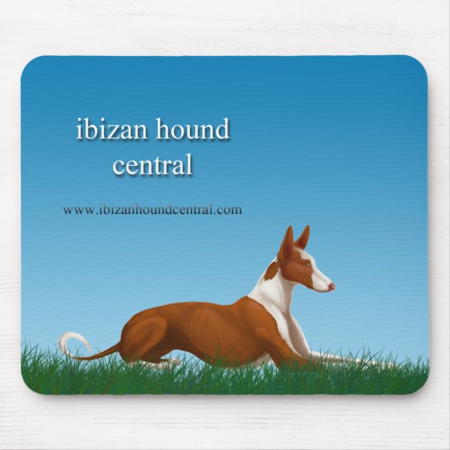 Mousepad Central do cão de Ibizan (Frente)