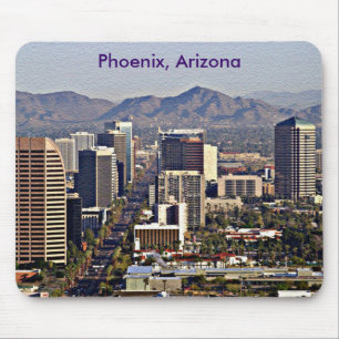 Mousepad Centro View of Phoenix, Arizona