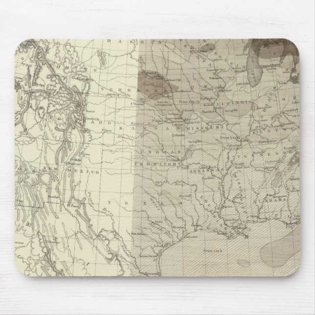 Mousepad Centros de Tempestade dos EUA (Frente)