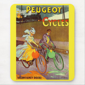 Mousepad cerca de 1900 bicicletas Peugeot e