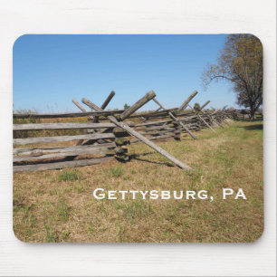 Mousepad cerca de madeira na PA de Gettysburg