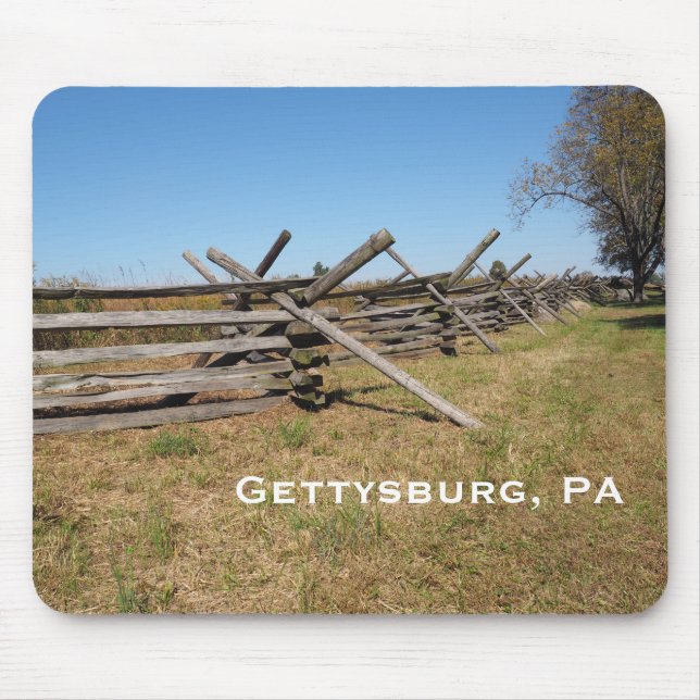 Mousepad cerca de madeira na PA de Gettysburg (Frente)