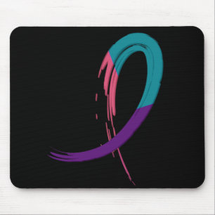 Mousepad Cerceta do cancer de tiróide, roxo, e fita A4 do