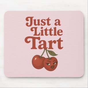 Mousepad Cereja Atrevida Só um Pouco Ácido Retro Vermelho e