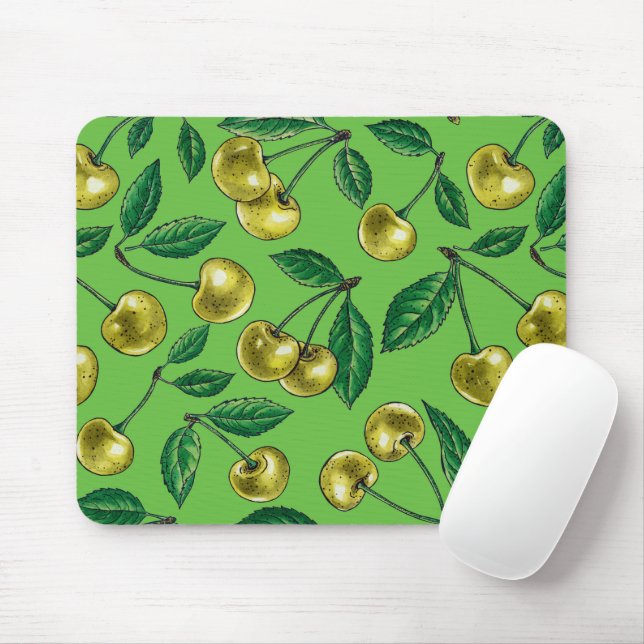 Mousepad Cerejas amarelas (Com mouse)