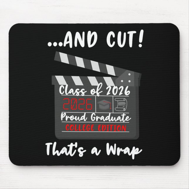 Mousepad Cerimônia de Formatura Universitária Cl De 2026 En (Frente)