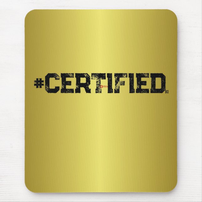 MOUSEPAD #CERTIFICADO DOURADO (Frente)