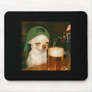 Mousepad Cerveja Chihuahua Meme Engraçado Reação do Cachorr