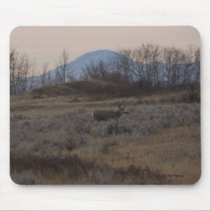 Mousepad Cervo Mulo D12 e Colinas de Grama Doce