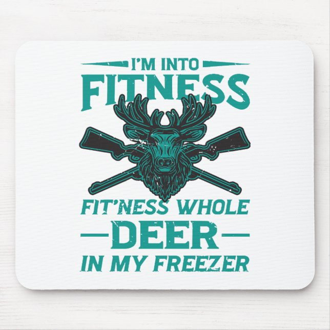 Mousepad Cervo No Meu Freezer - amante da caça (Frente)