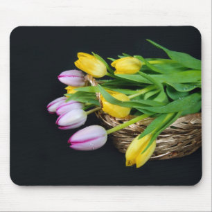 Mousepad Cesta da tulipa