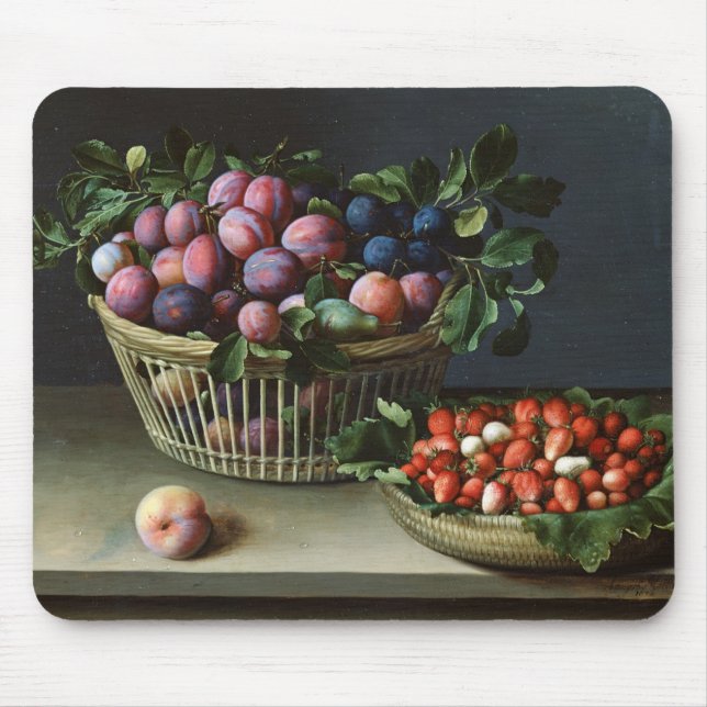 Mousepad Cesta das ameixas e cesta das morangos, 1632 (Frente)
