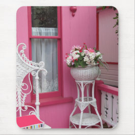 Mousepad Cesta de Flor Branca a Rosa - Vinha de Martha