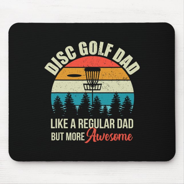 Mousepad Cesta de Golfe de Disco Masculina Citação Engraçad (Frente)