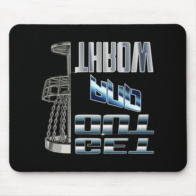 Mousepad Cesto de Disco de Golfe Gráfico Saia e Arremesse C (Frente)