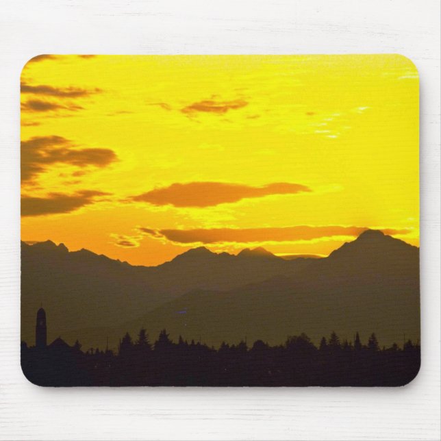Mousepad Céu amarelo brilhante (Frente)
