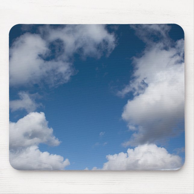 Mousepad céu azul e nuvens brancas (Frente)