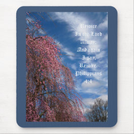 Mousepad Céu de abril com Filipenses 4:4