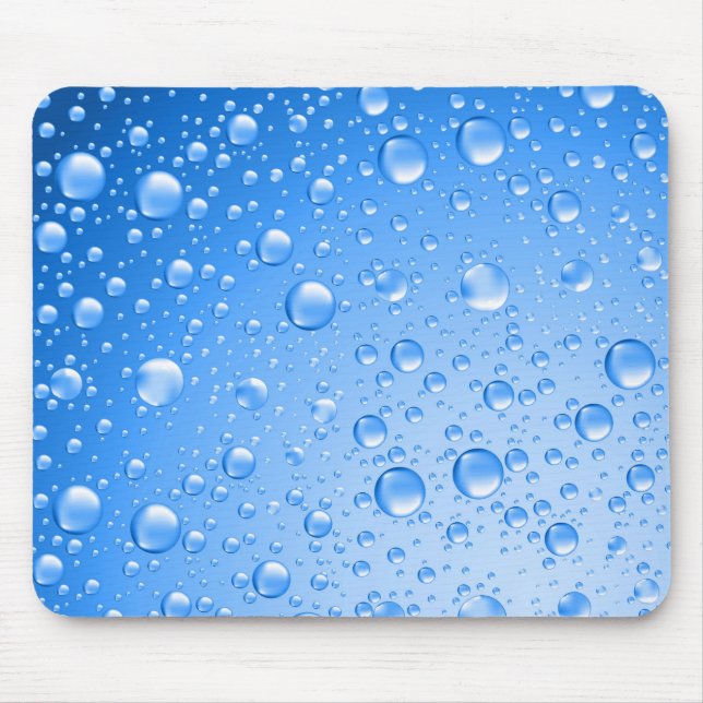 Mousepad Céu Metálico - Chuva Azul (Frente)