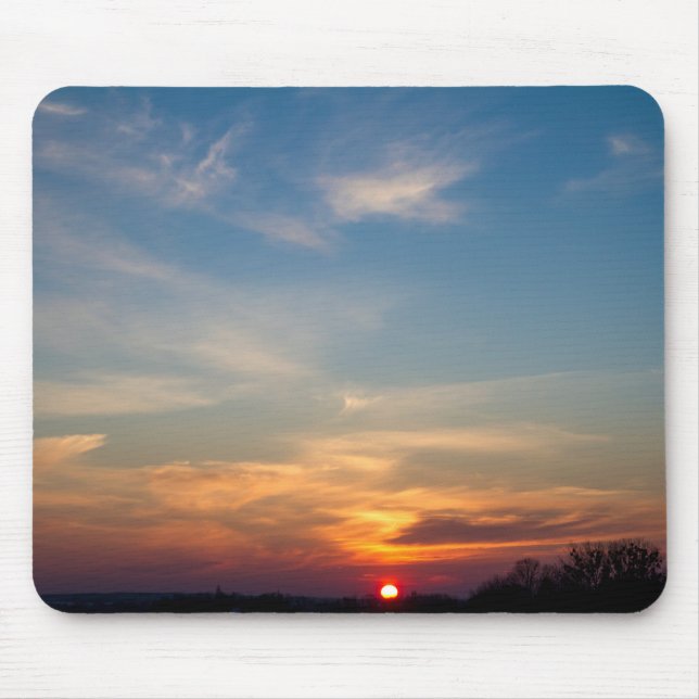 Mousepad Céu sunset de inverno (Frente)
