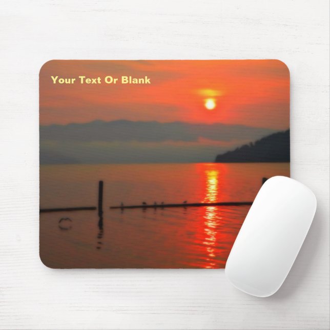 Mousepad Céu Vermelho ao Amanhecer (Com mouse)
