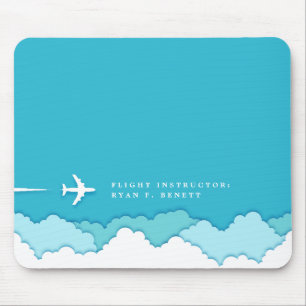 Mousepad Céus Amigáveis   Instrutor de voo   Nome personali