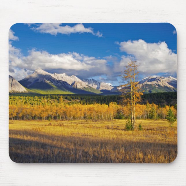 Mousepad Céus azuis e nuvens acima de um prado (Frente)