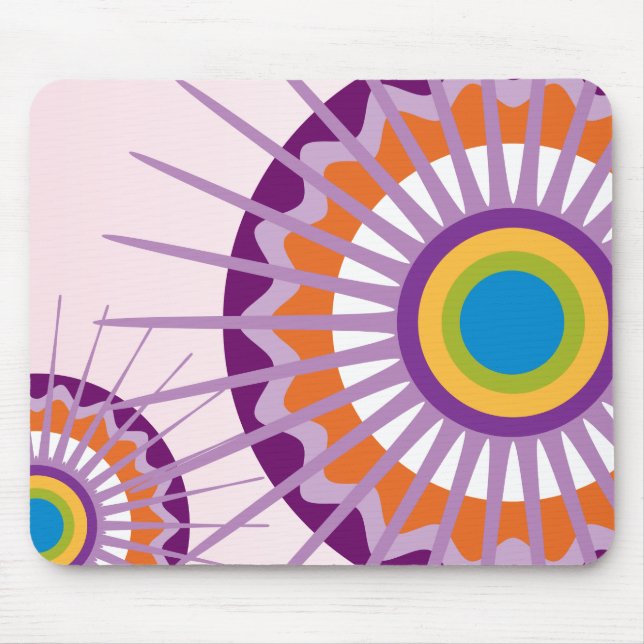 Mousepad Céus cor-de-rosa (Frente)