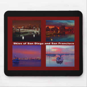 Mousepad Céus de San Diego e São Francisco