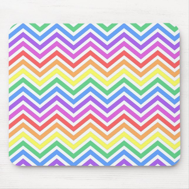 Mousepad Cevão-arco-íris moderno, legal e tenso (Frente)