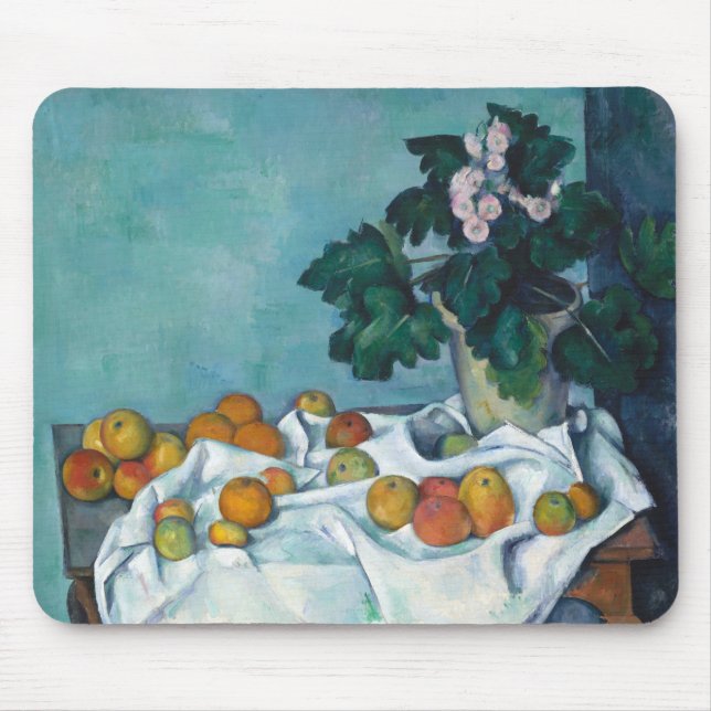 Mousepad Cezanne Apos impressionismo, Flores de Vida Estáti (Frente)