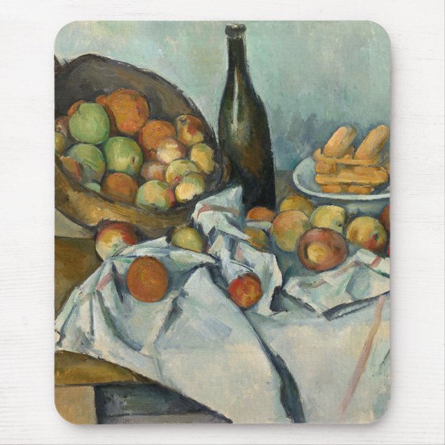 Mousepad Cezanne Basket Apple Impressionismo Arte (Frente)