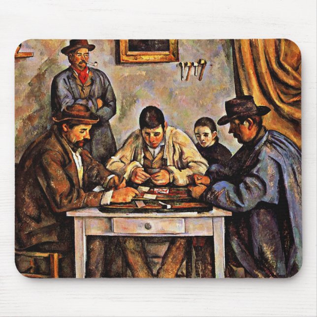 Mousepad Cezanne - Os Jogadores De Cartão-1892 (Frente)