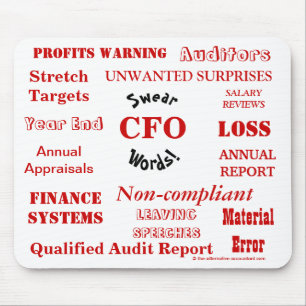 Mousepad CFO Swear Words Annoying Funny Joke