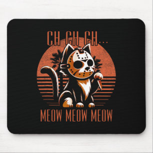 Mousepad Ch Ch Meow Meow Meow Engraçado Filme De Horror Ani