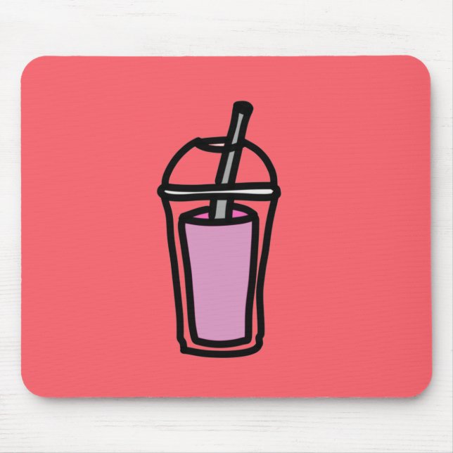 Mousepad Chá com leite Bubble Tea adolescente bebe bebida f (Frente)